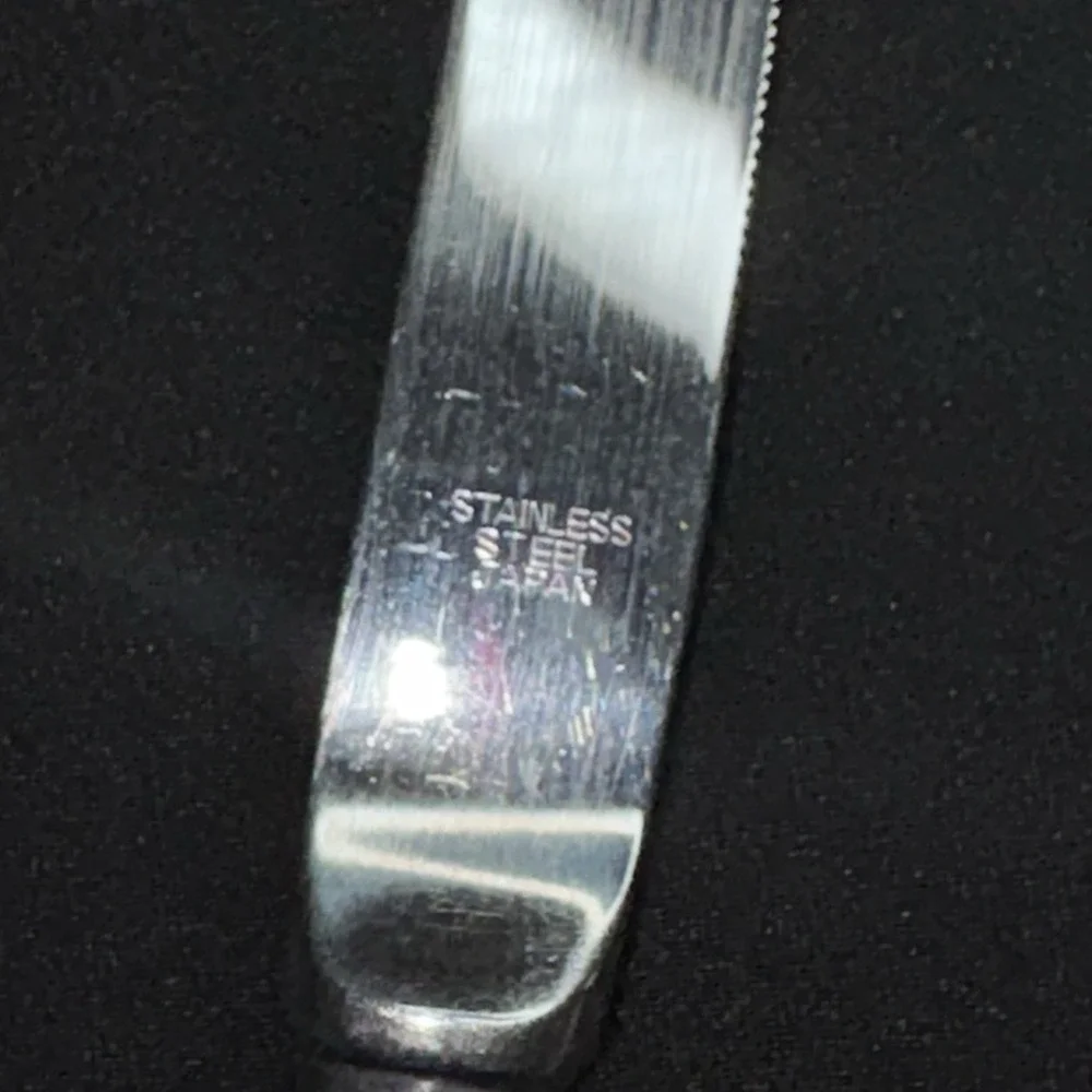 Steak Knives Knife Pistol Grip Silverplate Vintage Made in Japan Lot Of 2